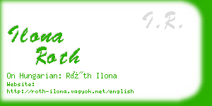 ilona roth business card